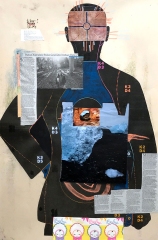 TARGET-to-bear-1-2017-collage-mixed-media-on-paper-shooting-target-IMG_9436-adjusted-copy