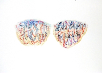 Listen-Tonight-ink-oil-pastel-on-paper-EYEGLASSES-SONG-series-