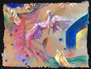 SOME-KIND-OF-PARADISE©2025LiliWhitedotcom-pastel-on-paper-9x12-IMG_8081-