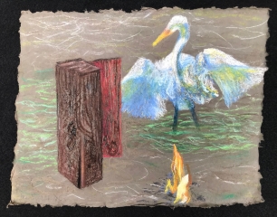 THE-SUMMONS-soft-pastel-on-tan-deckeled-paper-2025-9.5-x-12-IMG_0897